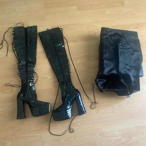BRAND NEW HarryHalim custom 6 inch Kitana boots